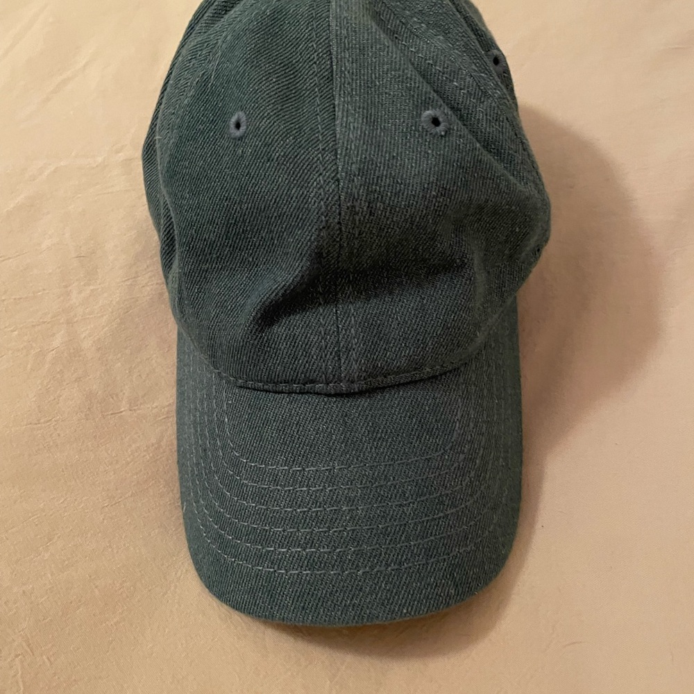 Blue denim baseball cap